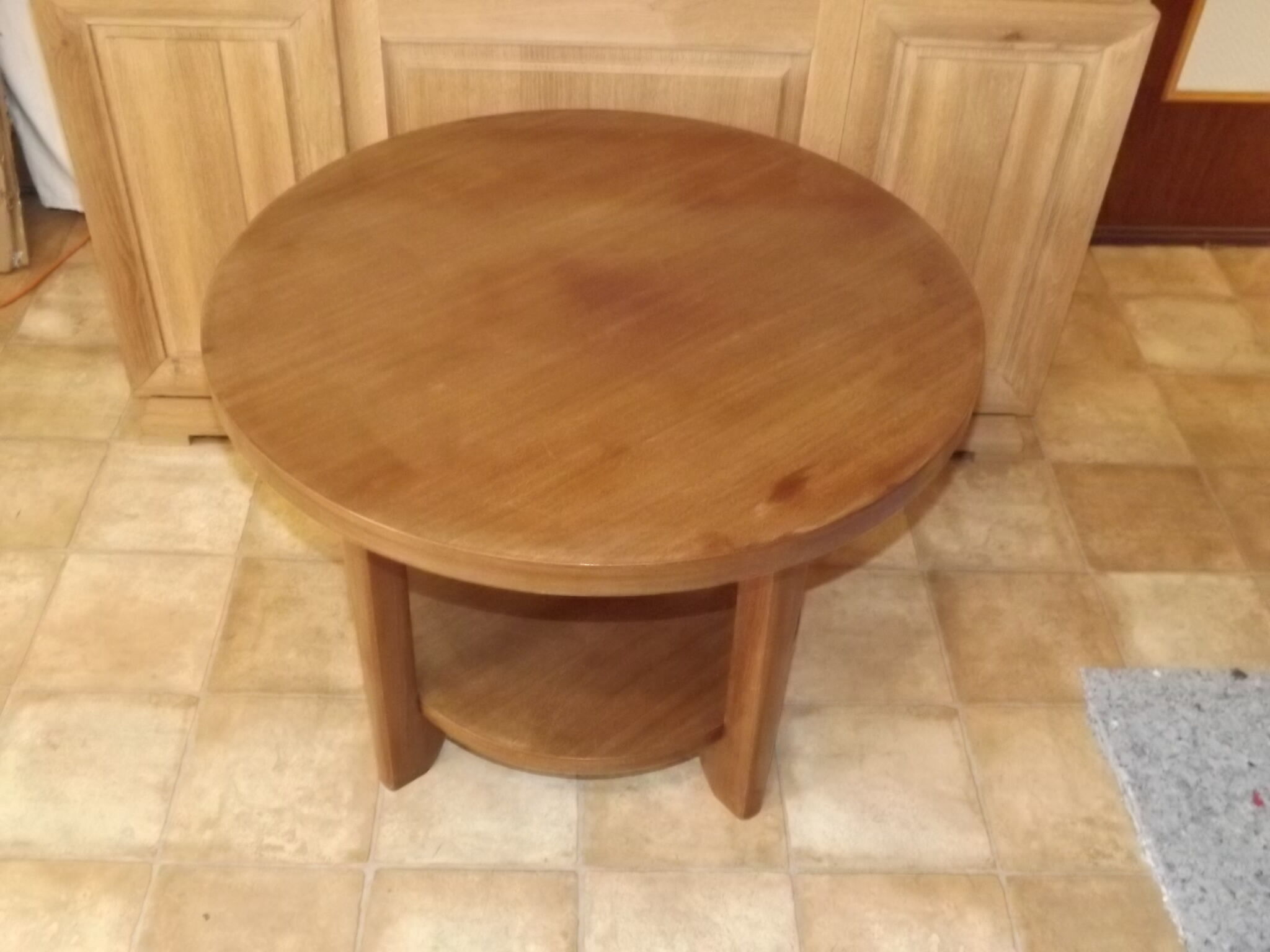 Mahogany coffee table Gaston Poisson art deco 1940