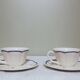 Two ceramic cups by Grignan signed Peguet
