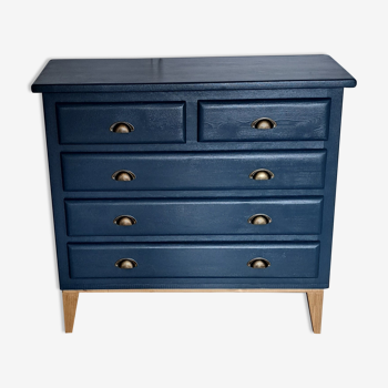 Chest of drawers in glove blue