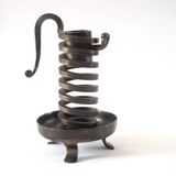 Wrought iron cellar rat candlestick