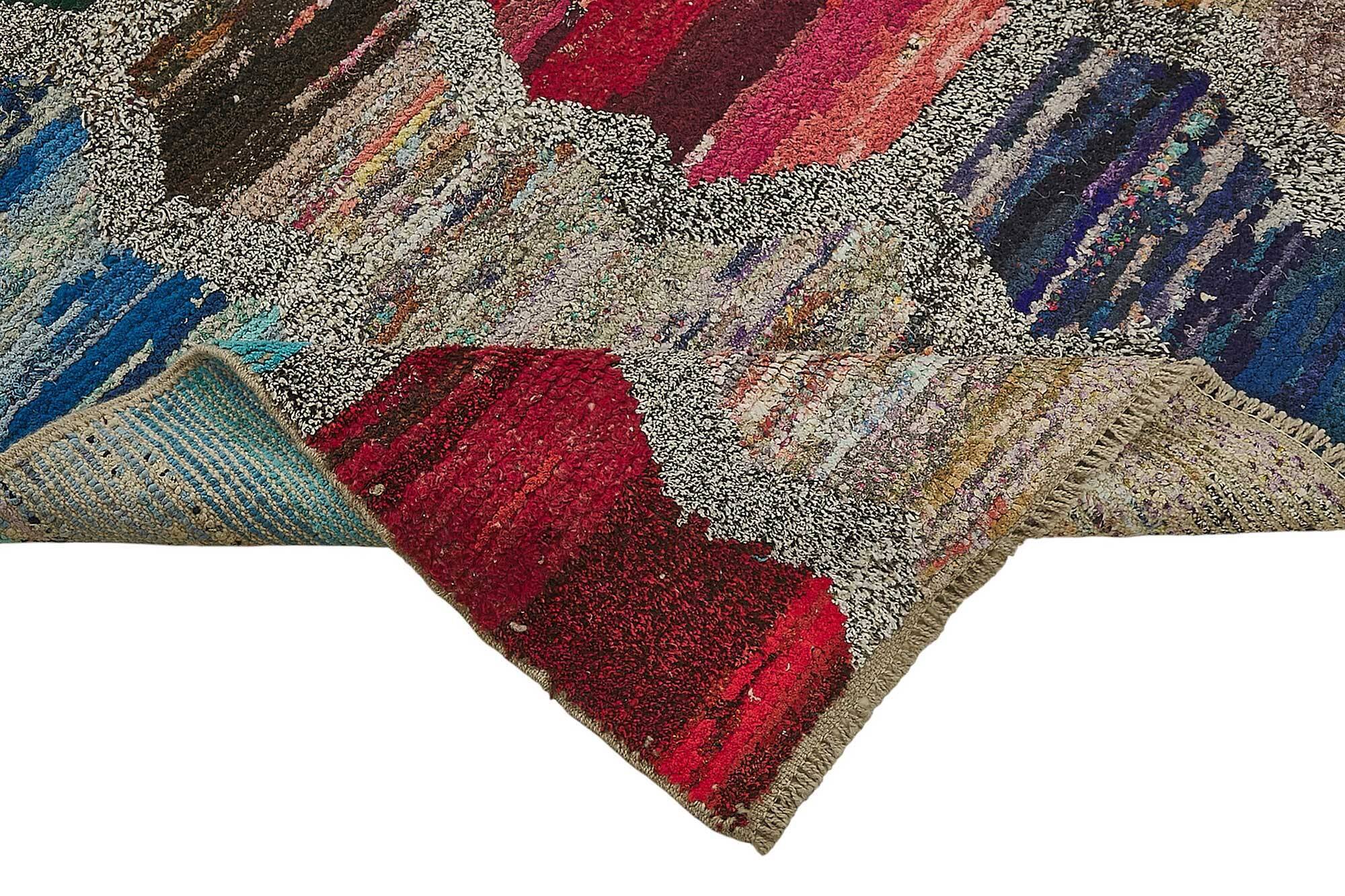 Handwoven Turkish Recycled Boho Rug 198 cm x 318 cm