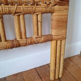 Rattan and wicker headboard