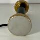 Pair of Art Deco bedside lamps, glasses signed Muller