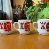 Set of 6 cups mobil years 70