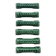 6 green ceramic knife rests, Vallauris 1950