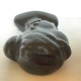 Antique bust of an African woman to stand or hang