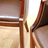 Pair of vintage barrel chairs