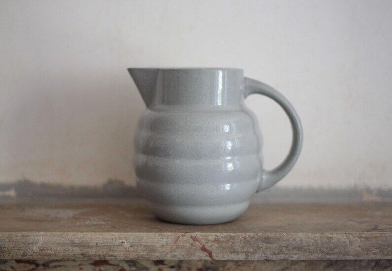 Ceramic pitcher Digoin, Art Deco pitcher, jug, kitchen, collection, pitcher