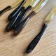 Set of 6 all-ivory knives