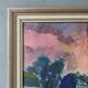 1954 swedish vintage coastal oil painting