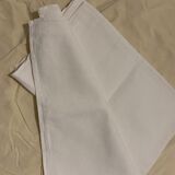 White cotton tablecloth