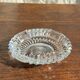 Classic glass ashtray with rose design and cigarette holder D13