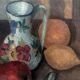 Nature morte huile sur toile 1900
