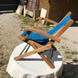 Small folding canvas children's armchair for beach camping