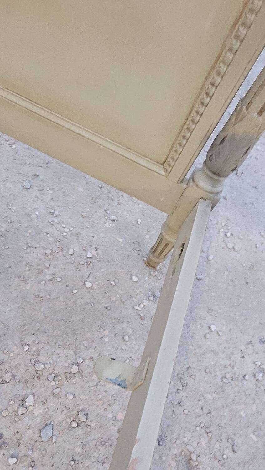 Pair of antique Louis XVI style beds with patina - 1900s