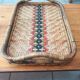 Rattan and bamboo 60s plateau