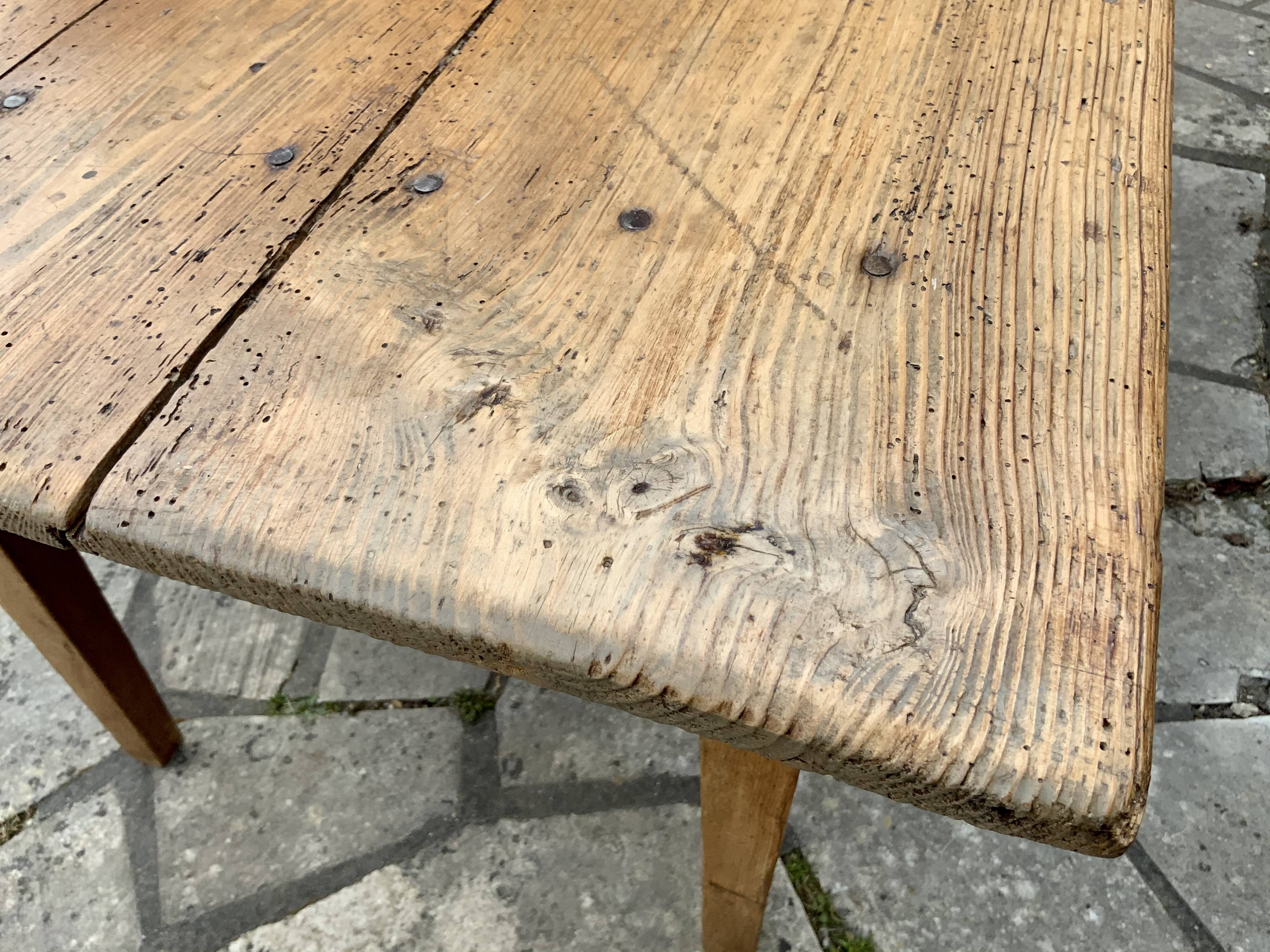 Old oak farm table 153cm