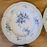 9 old K&G Lunéville hollow plates Regency model