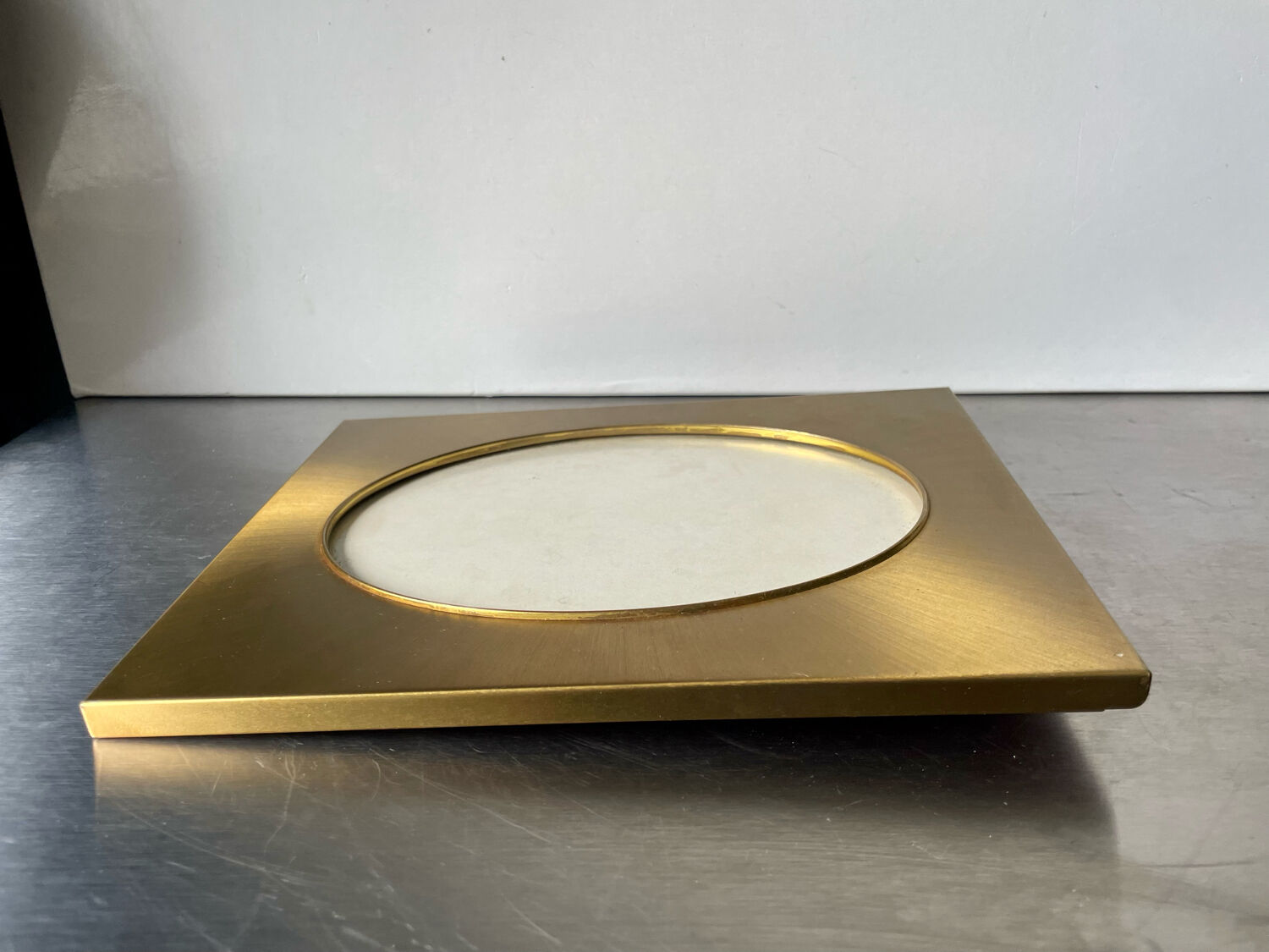 Danish Design vintage MCM  scandinavian brass frame 22.5 cm x 17 cm