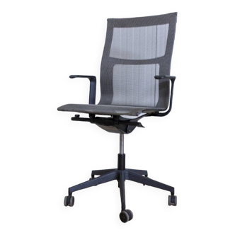 ICF una plus armchair in gray / black mesh