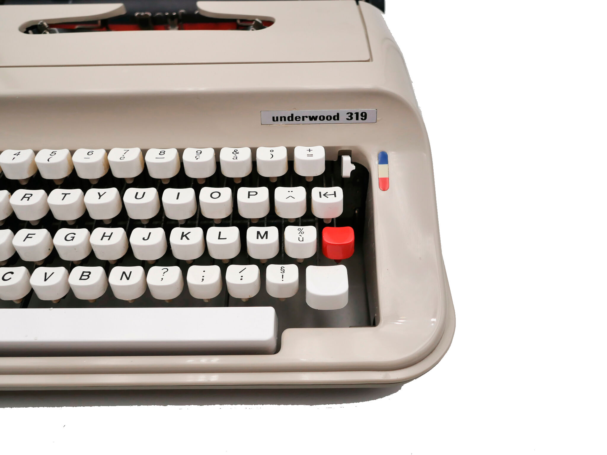 Machine à écrire underwood 319 beige révisée ruban neuf