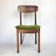 Green velvet dining chairs (set of 6)