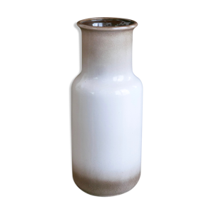 Vase en céramique blanc - marron