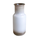 White and brown ceramic vase West Germany, 60s