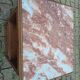 Bedside table chene and pink marble