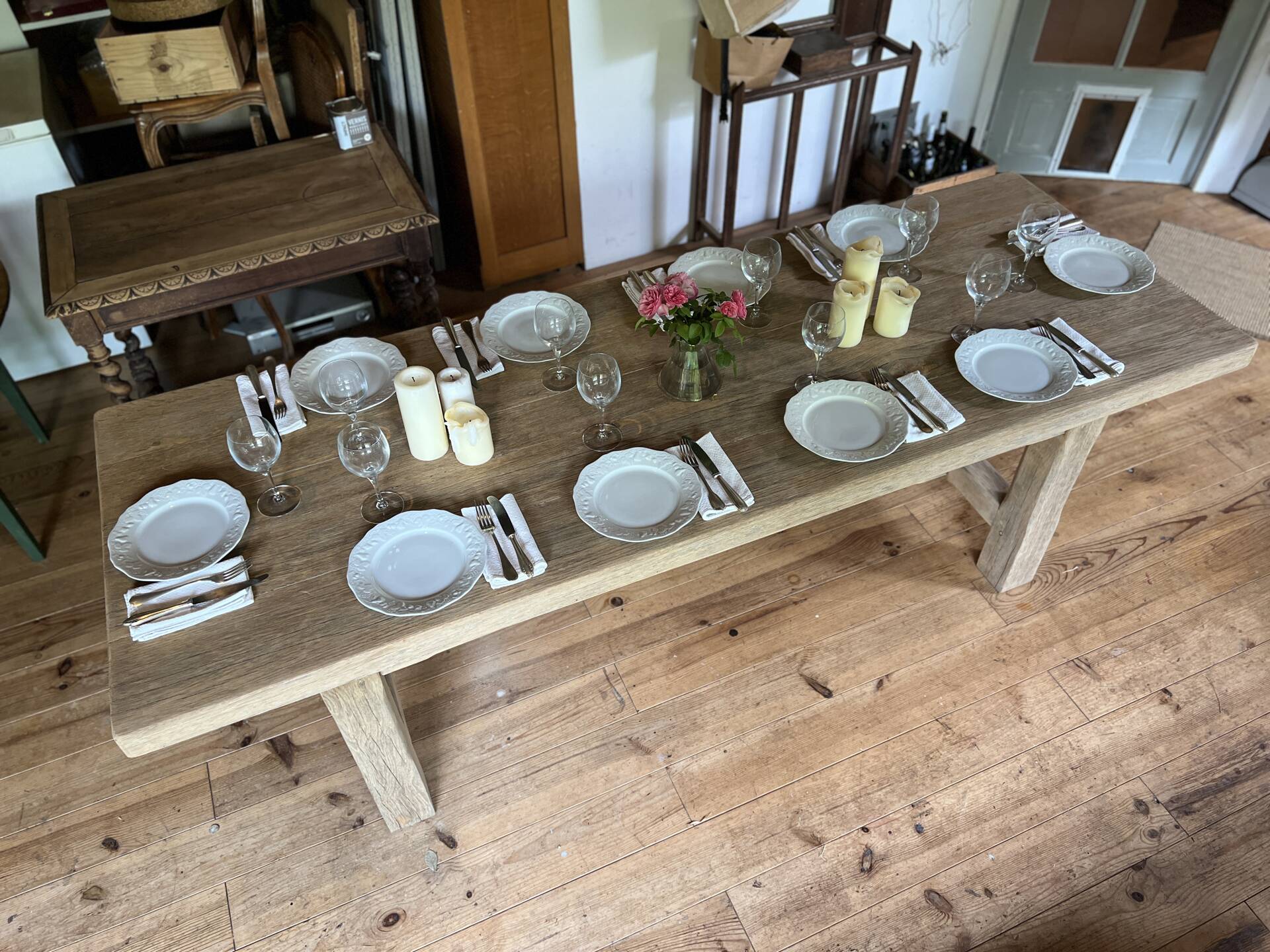 Farmhouse table - solid elm