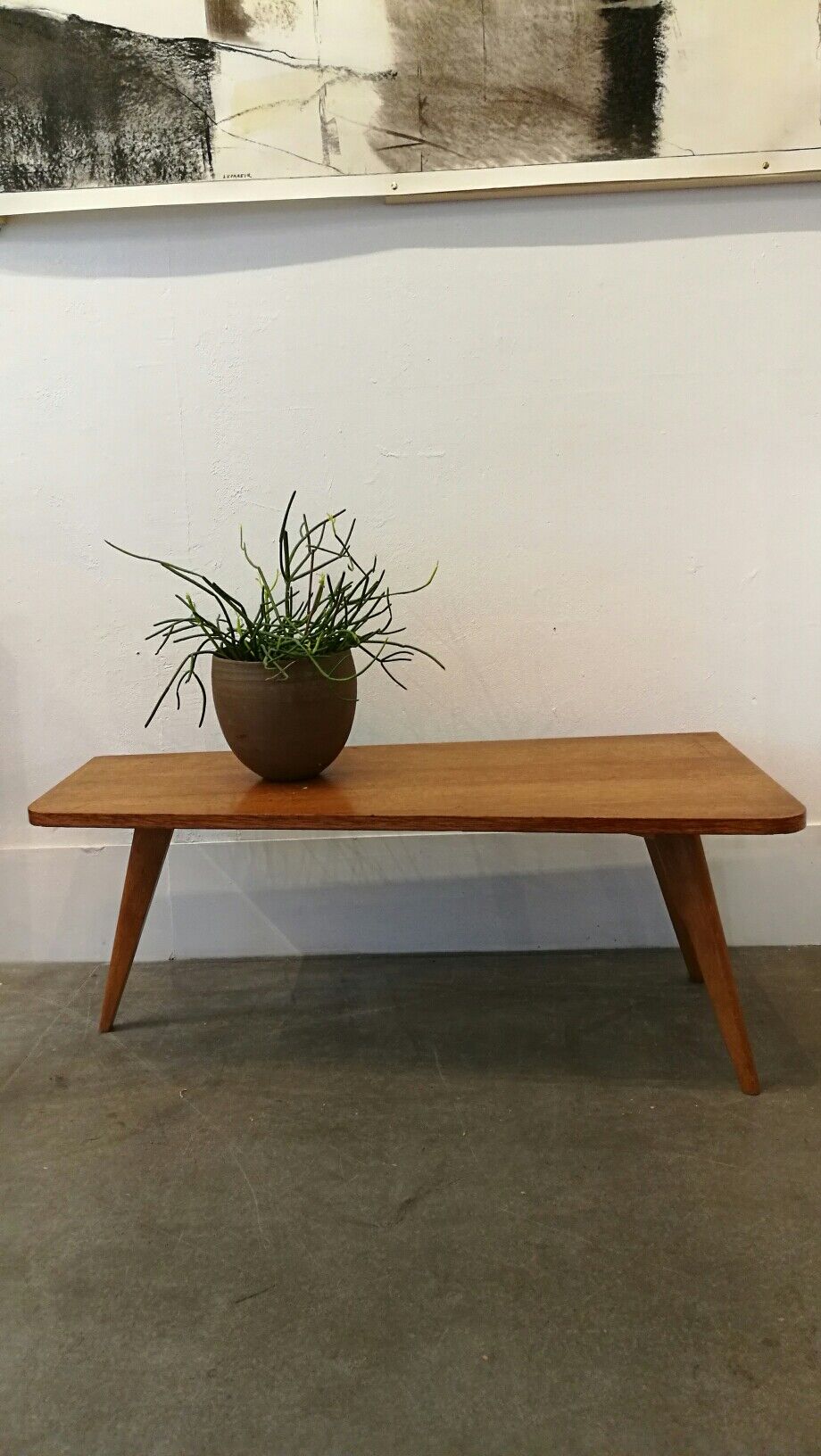 Table basse en chêne forme libre