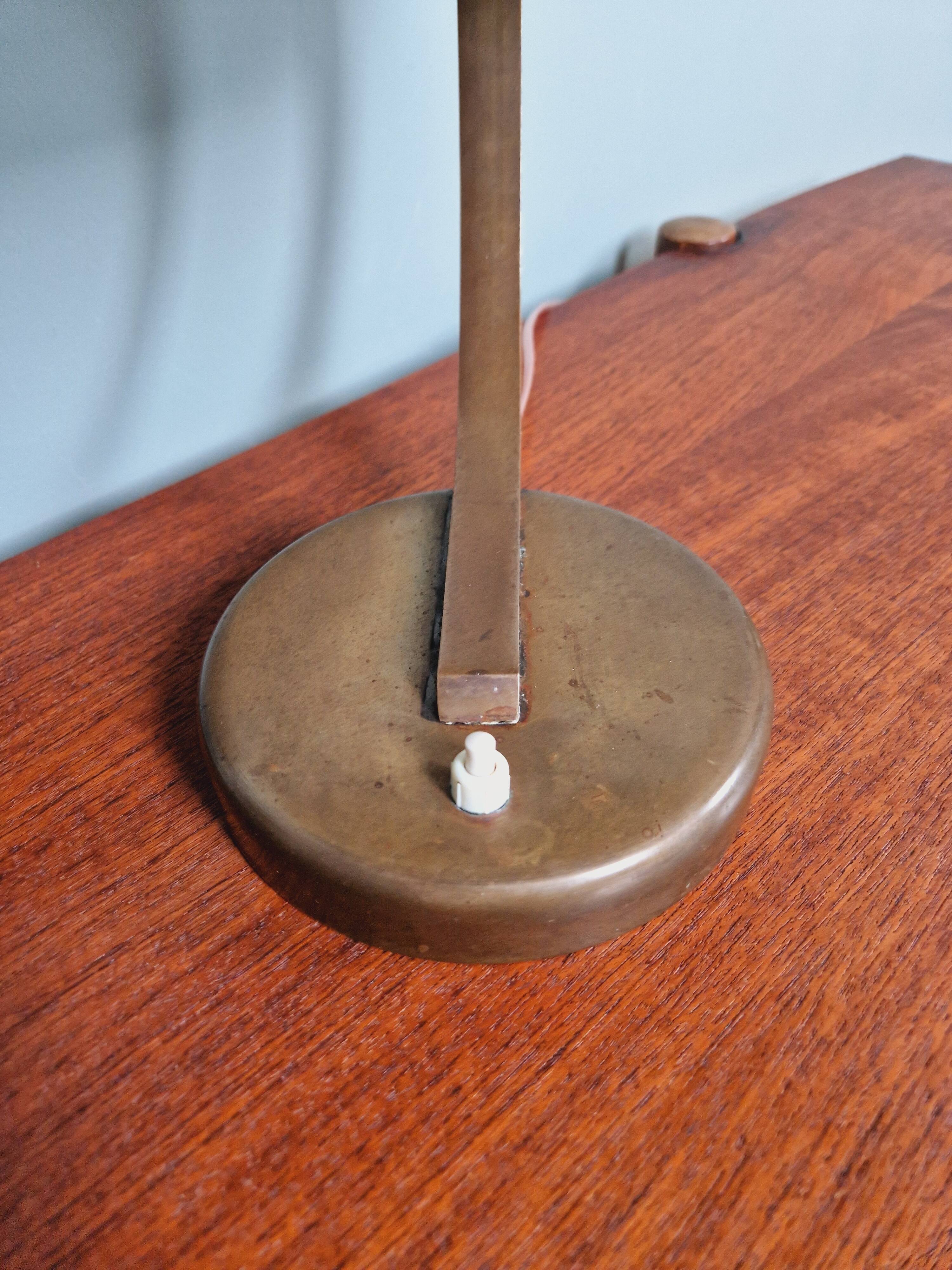 Bauhaus brass desk lamp, Egon Hillebrand