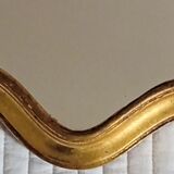Mirror gilded with leaf