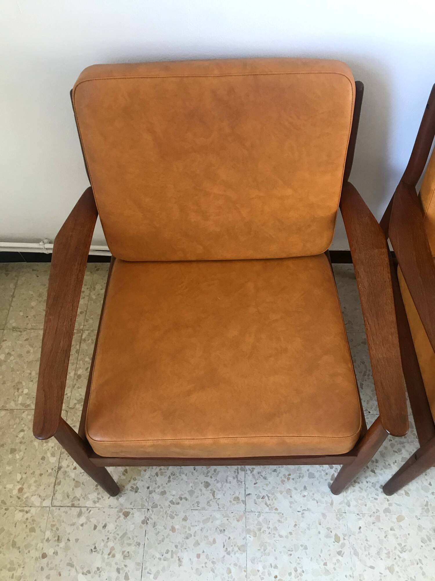 Scandinavian teak armchair by Svend Aage Eriksen for Glostrup vintage 60s