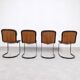 Chaises Willy Rizzo pour Cidue Italie - cuir