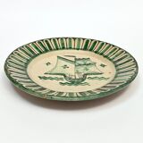 4 Vietri plates decorated by Fabbrica Ceramica Avallone, 1930s