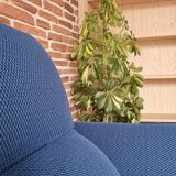 Canape contemporain aerre italia bleu 2 places