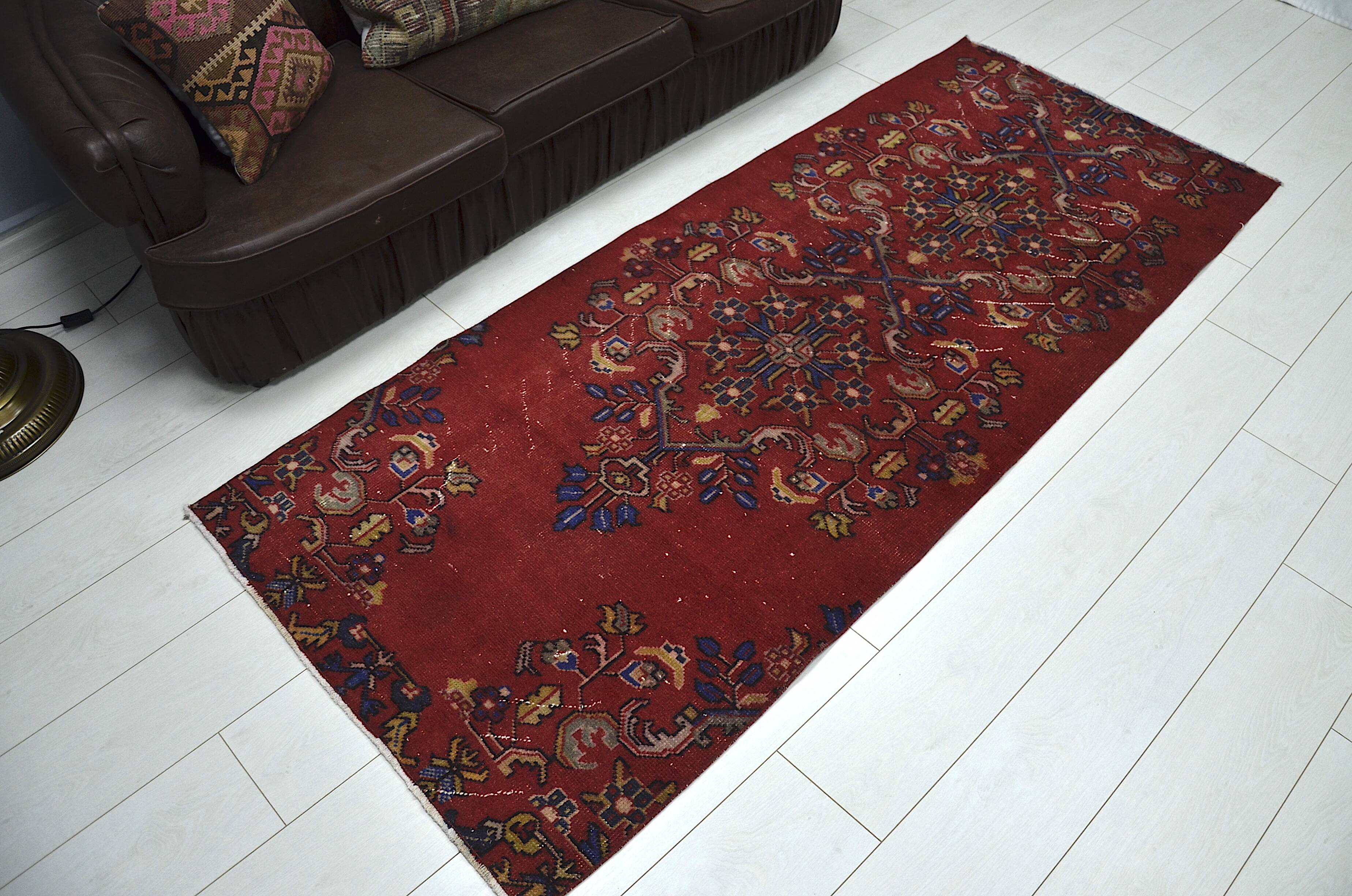 Tapis anatolien rouge et bleu sku 2222