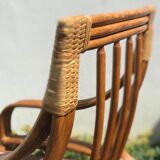 2 fauteuils en rotin vintage