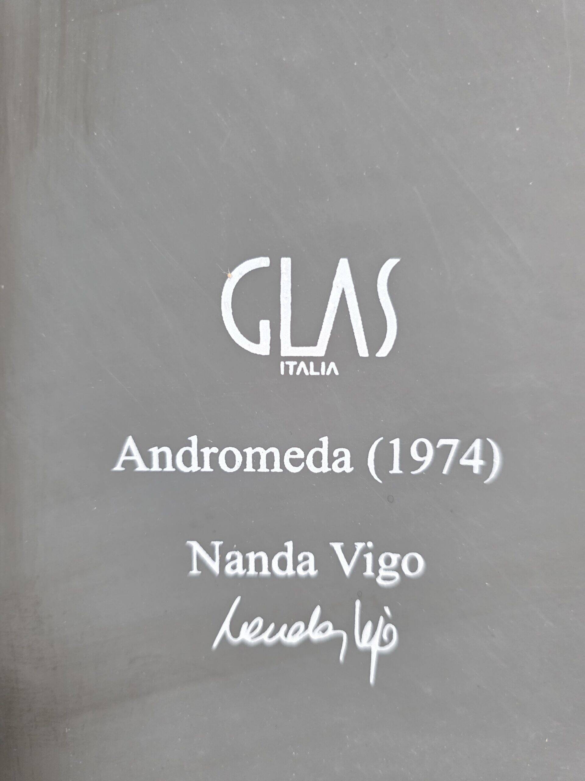 Pair of Andromeda mirrors by Nanda Vigo in 1974 for Glas Italia.