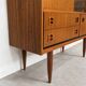 Highboard compact scandinave en teck, circa 1960