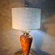 lampe ,,deluxe , lumina vintage 1975 a 80  style faux bois abat jour neuf l