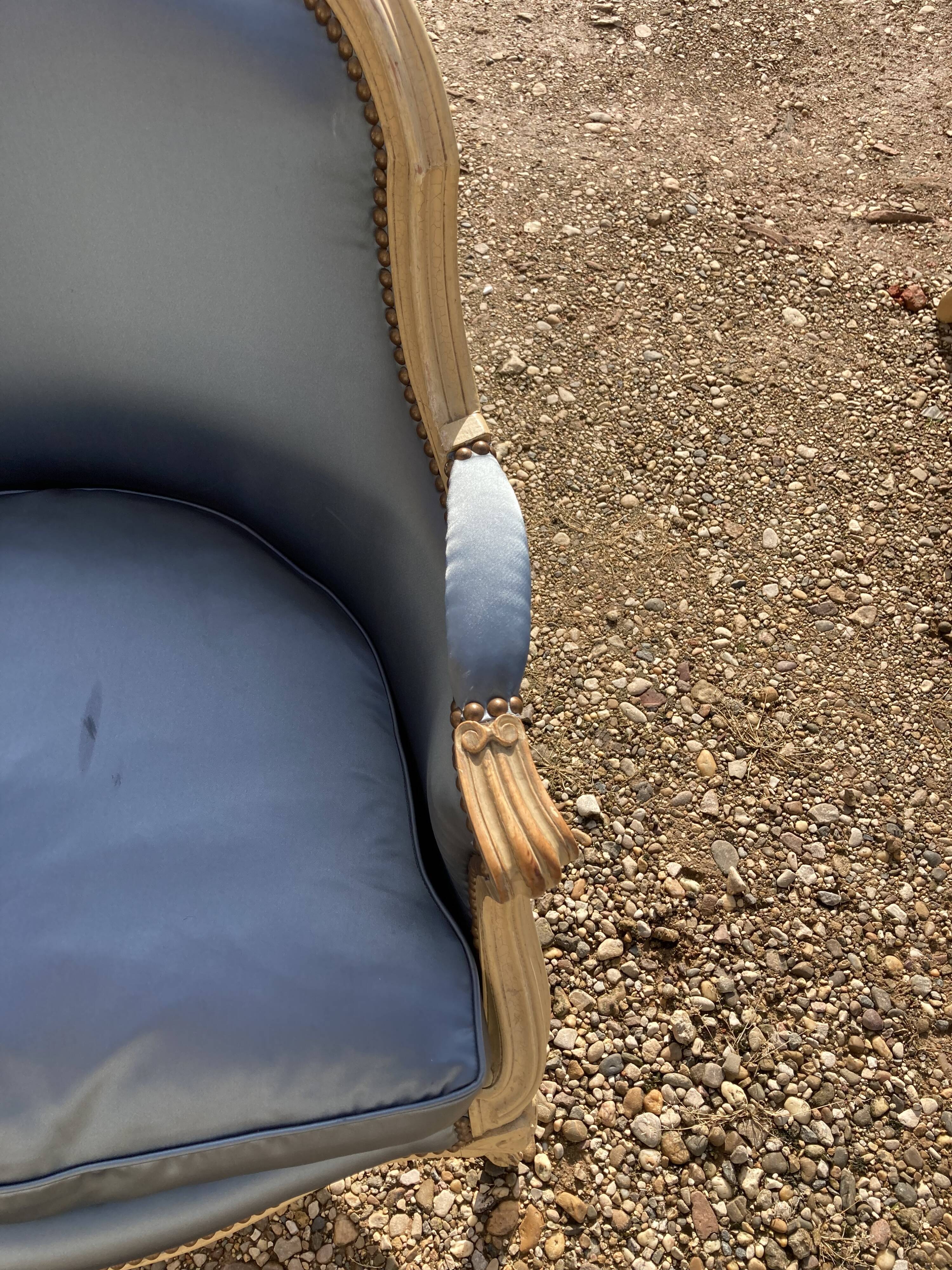 Pair of shepherdess armchairs