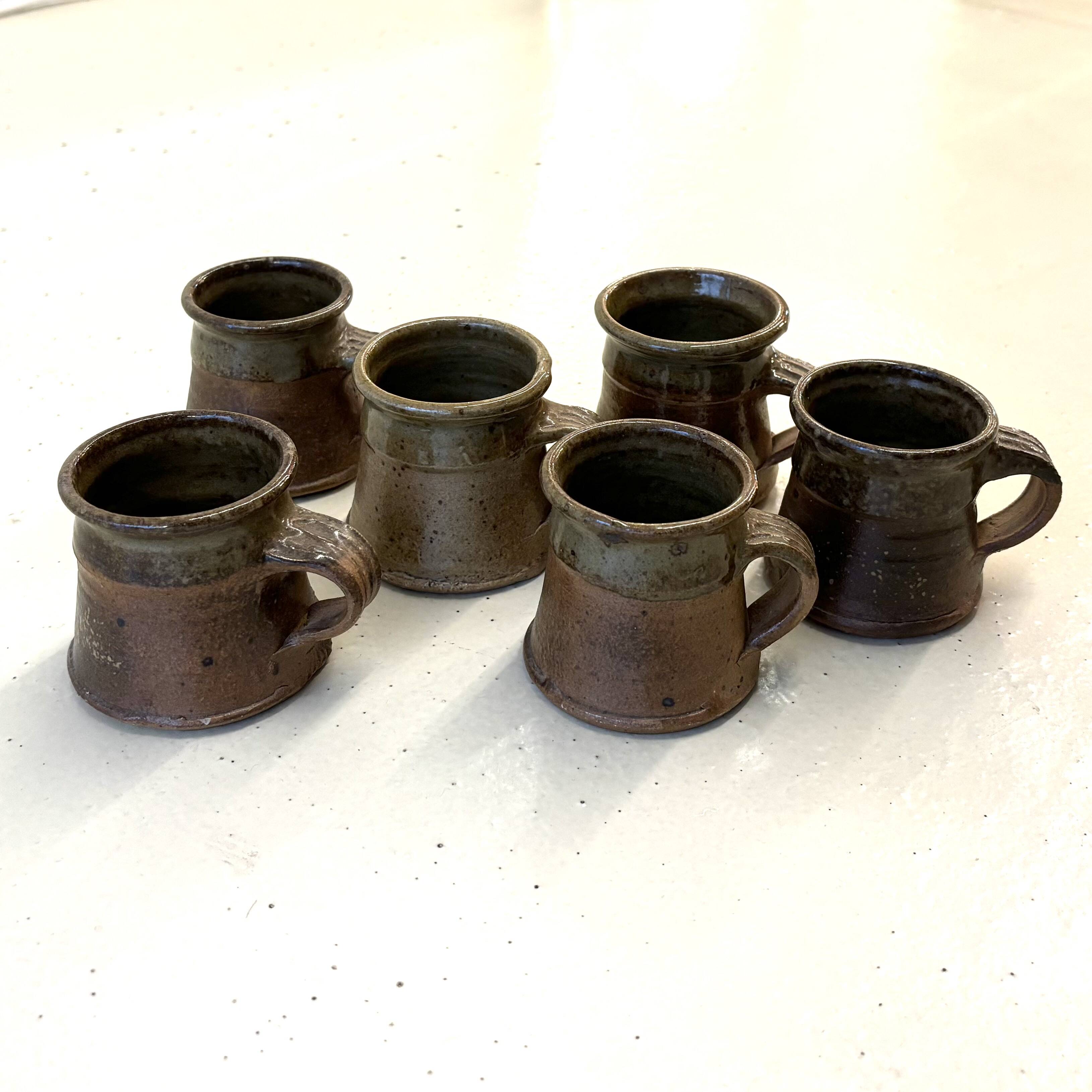 Stoneware coffee cups by Pierre Digan