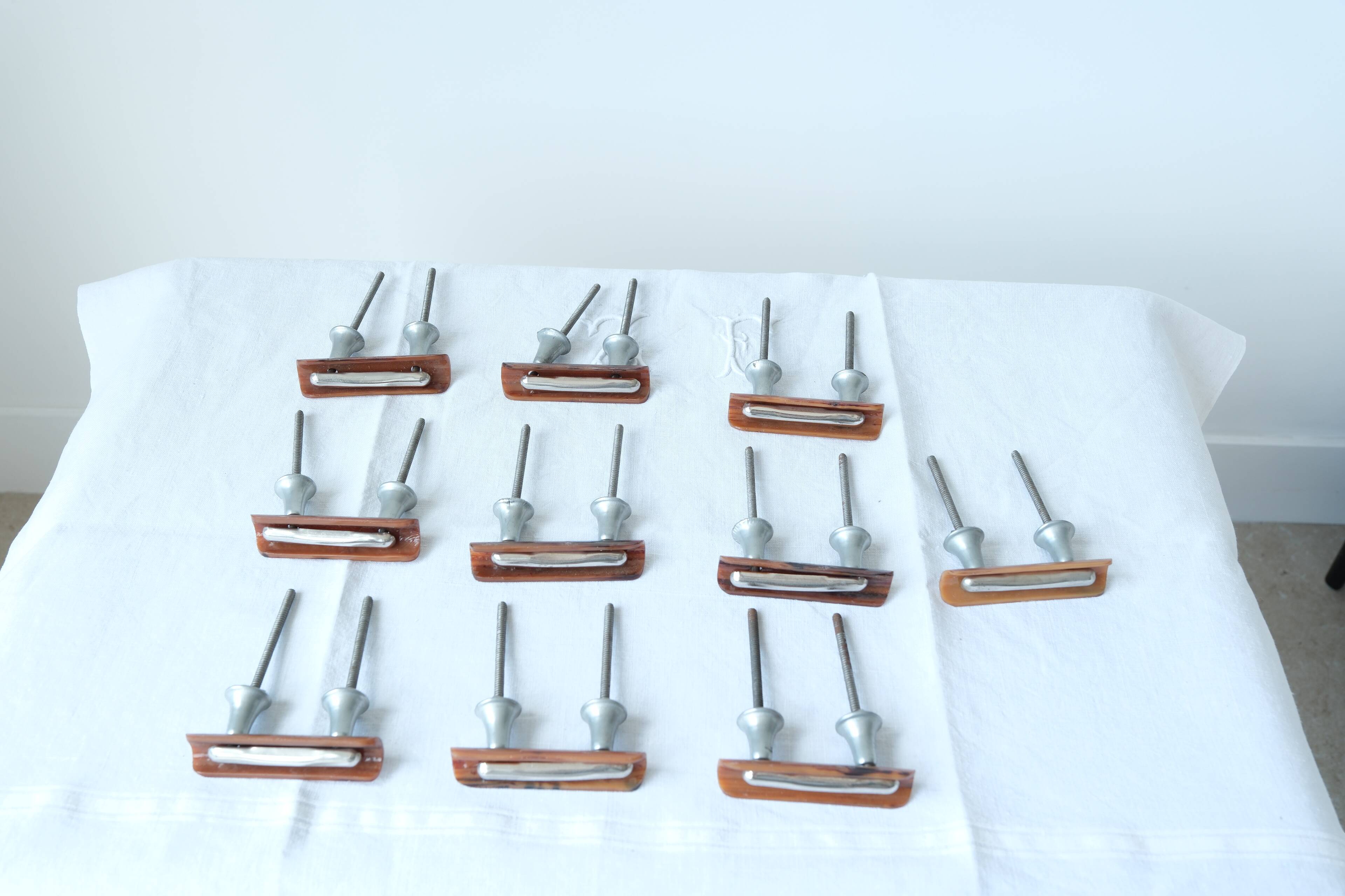 Set of vintage furniture handles