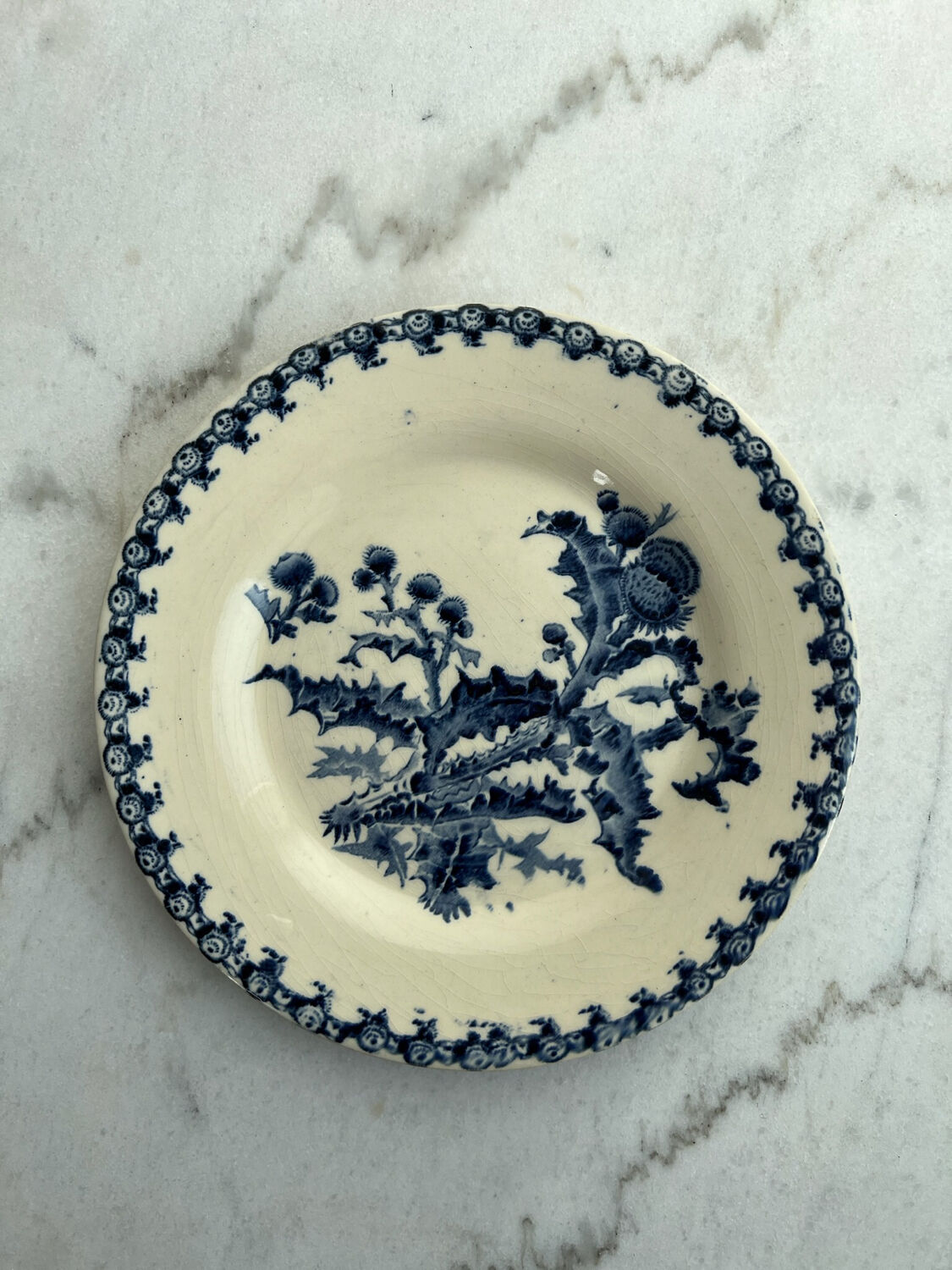 Gien plate - Model thistles