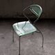 lot de 4 chaises design chrome et plexiglas, années 80