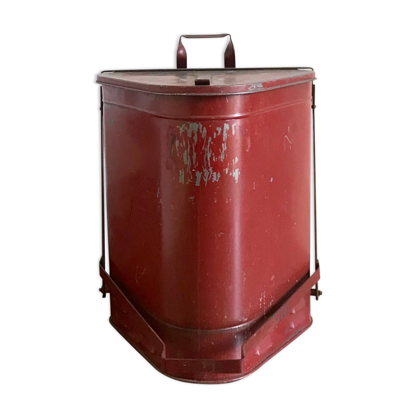 Metal firefighter's bin