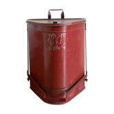 Metal firefighter's bin