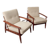 Paire fauteuils scandinave